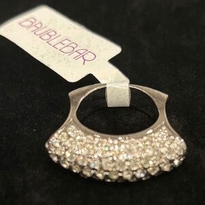 BRAND NEW Baublebar Womens Cubic Zirconia Silver Ring, Size 6